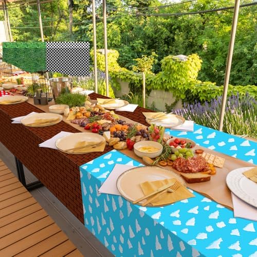 Hosuly 6 Pcs Birthday Party Tablecloth Set for Kids