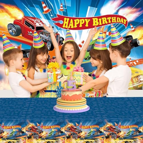 Hot Race Car Party Decorations Game Birthday Supplies Set