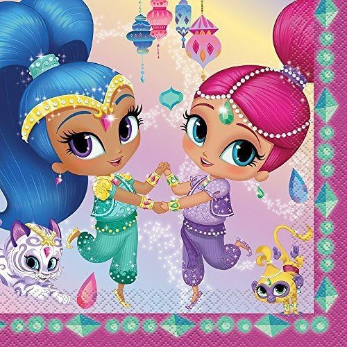 Unique Shimmer and Shine Luncheon Napkins 65x65 16 Pcs