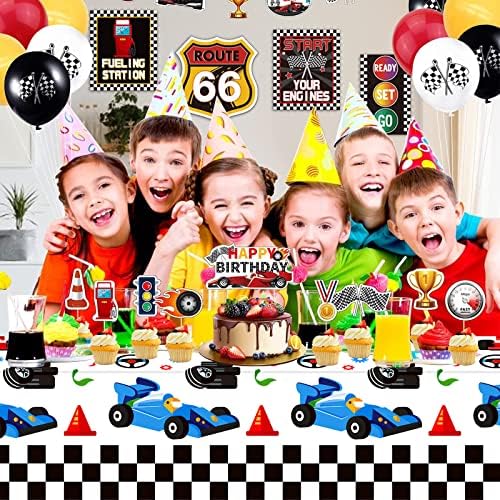 3 Pack Racing Car Table Covers for Parties and Events