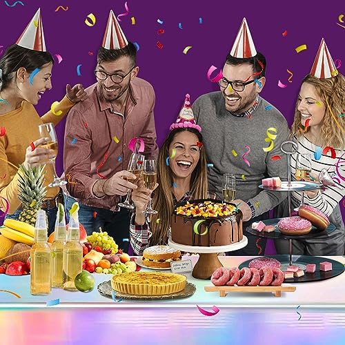 BOMSI Iridescent Laser Tablecloth for Parties