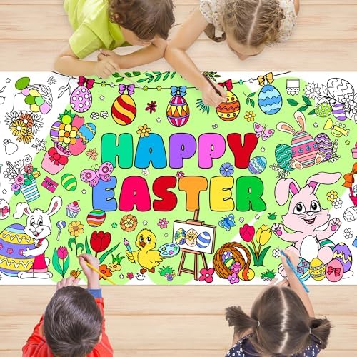 Easter Giant Coloring Poster 30x72 Inches