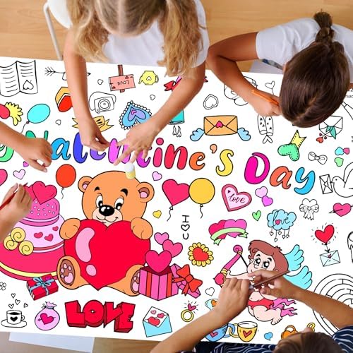 ZAKVOOR Giant Coloring Tablecloth - 30 x 72 Inches