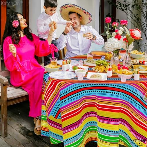 KatchOn XtraLarge Fiesta Tablecloth 108x54 Inch