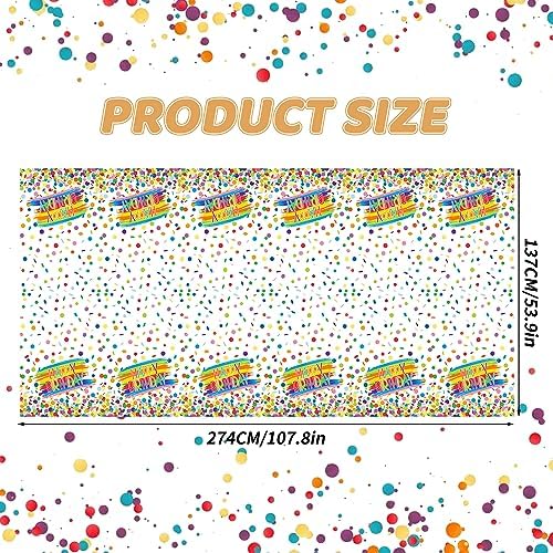 Happy Birthday Tablecloth - 1PC Rectangle Kids Party Decor