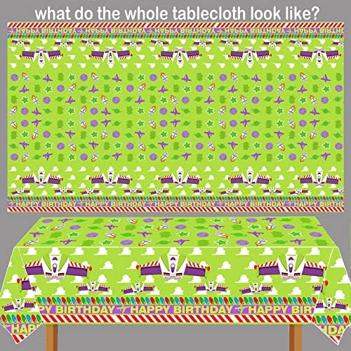 METIXOZE Buzz Birthday Party Tablecloth 1pc