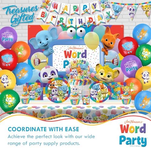 Treasures Gifted Word Party Tablecloth 54x108 Birthday Party