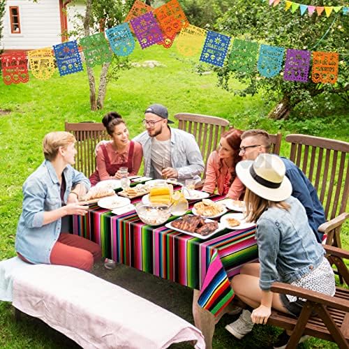 6 Pcs Cinco De Mayo Tablecover with Mexican Fiesta Design