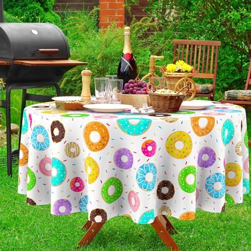 Oudain 6 Pack Donut Table Cloth 84 Inch