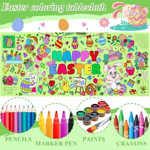 Easter Giant Coloring Poster 30x72 Inches