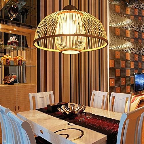 Woven Bamboo Candle Chandelier for Home Decor